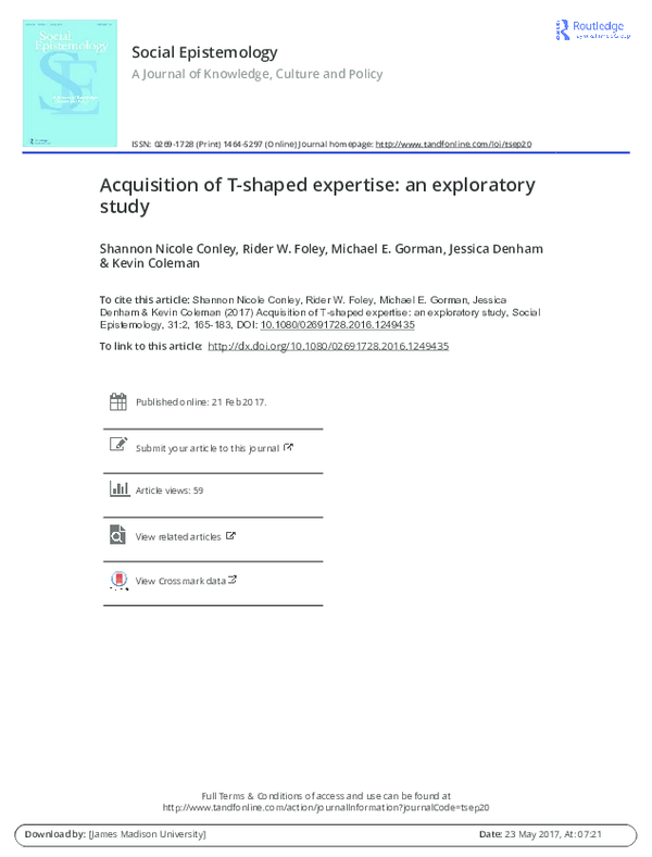 (PDF) Social Epistemology A Journal of Knowledge, Culture and Policy ...