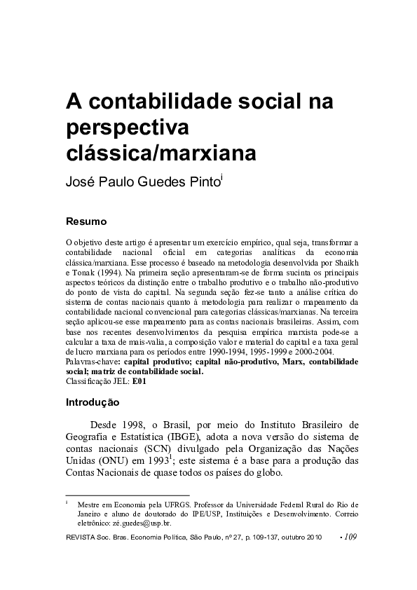 A Nova Contabilidade Social Pdf