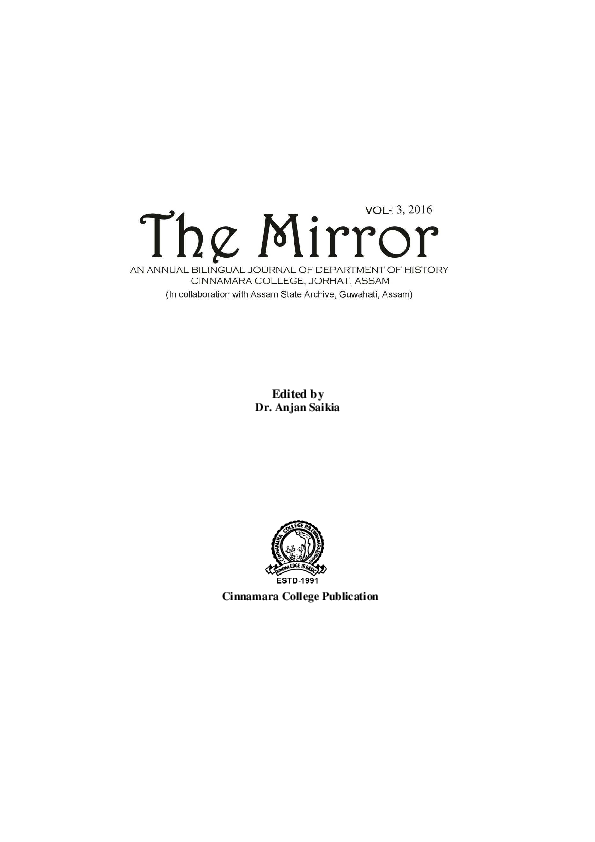 (PDF) MIRROR 1 1 Dr. Anjan Saikia Academia.edu