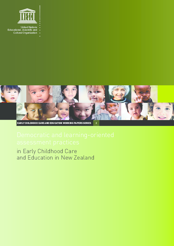 (PDF) EARLY CHILDHOOD CARE AND EDUCATION WORKING PAPERS SERIES