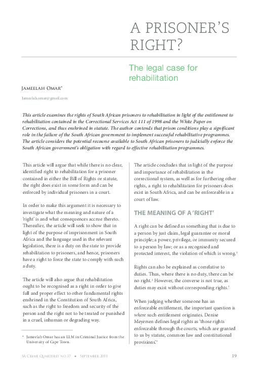 Rehabilitation essay examples picture