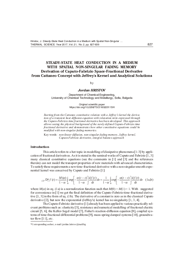 (PDF) Steady-state heat conduction in a medium with spatial non ...