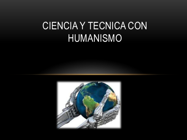 (PDF) CIENCIA Y TECNICA CON HUMANISMO