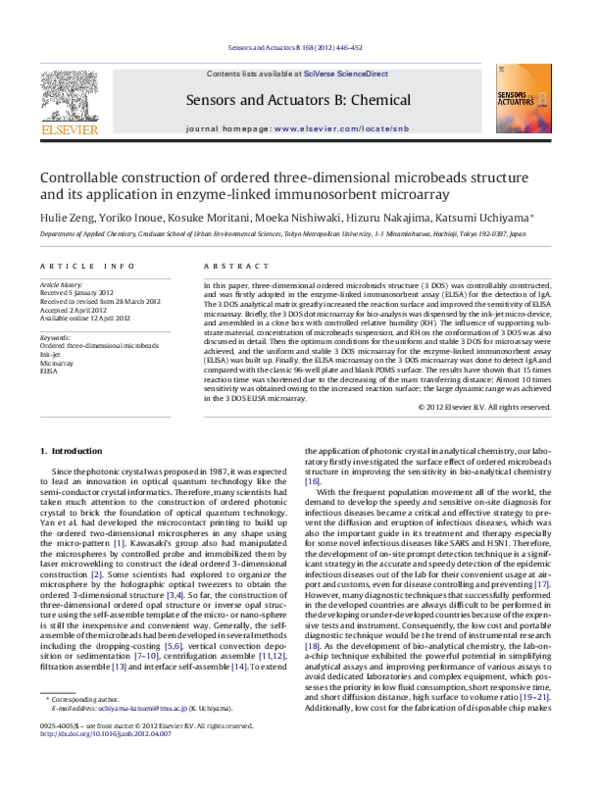 (PDF) Controllable construction of ordered three-dimensional microbeads ...