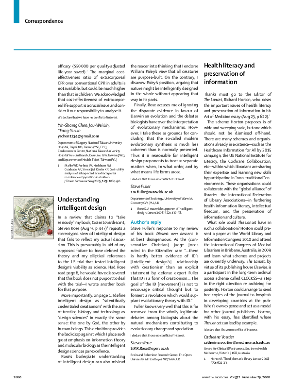 (PDF) Understanding intelligent design