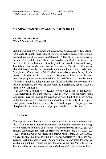 What is parity picture