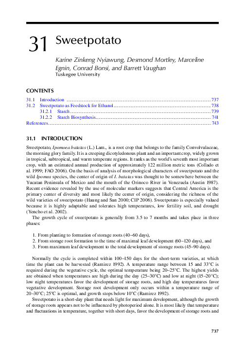 (PDF) Sweetpotato Barrett Vaughan, Desmond Mortley, and Marceline Egnin Academia.edu