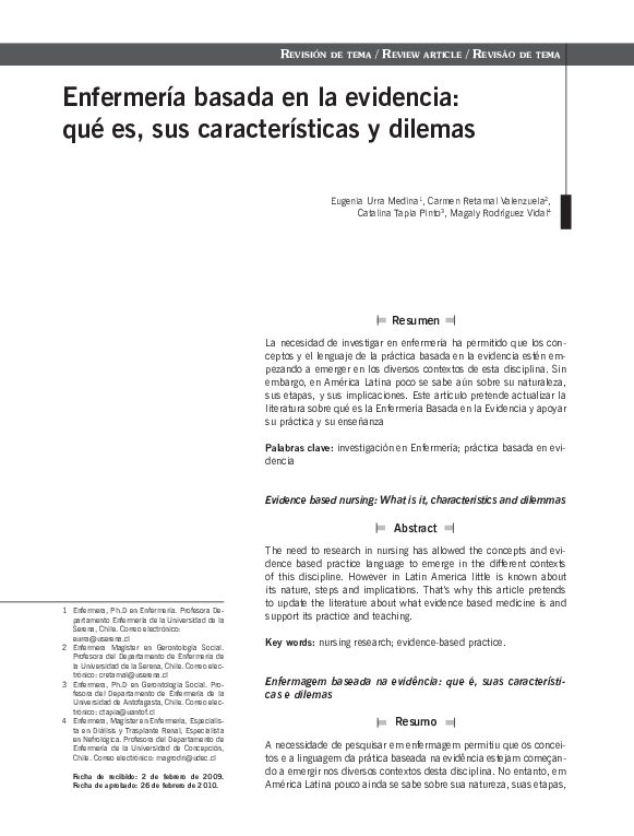 (PDF) Enfermeria basada en la evidencia resumen de fundamentos