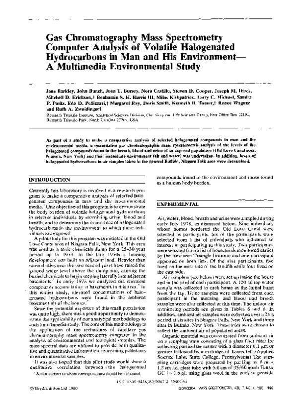 (PDF) Gas chromatography mass spectrometry computer analysis of ...