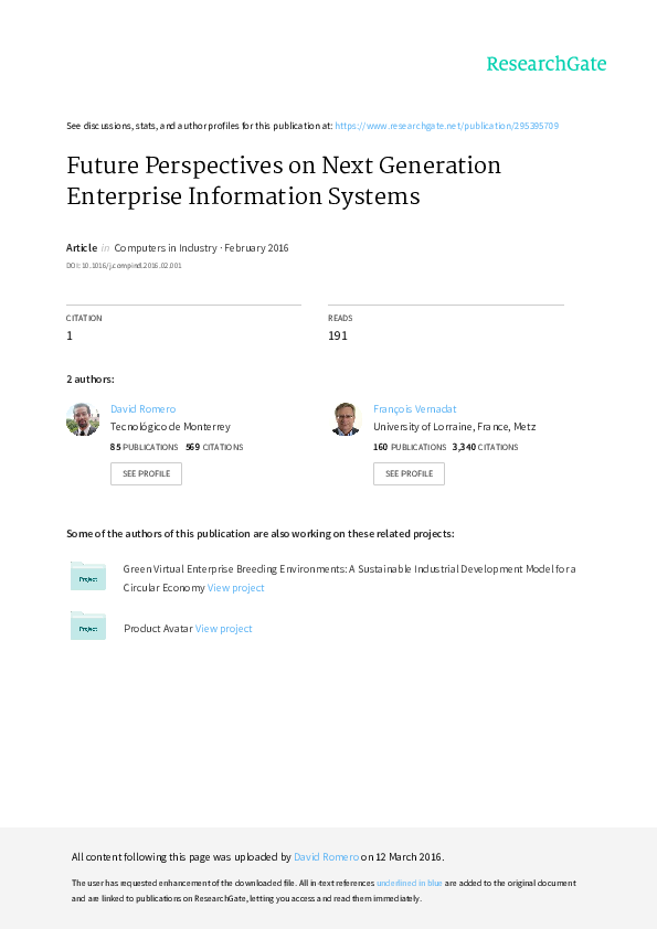 (PDF) Future Perspectives on Next Generation Enterprise Information ...