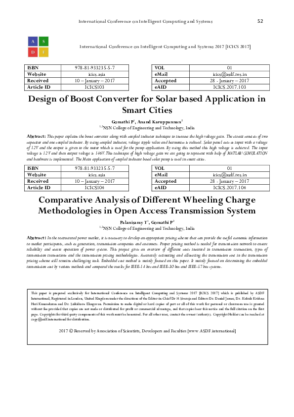 (PDF) Design of Boost Converter for Solar based Application in Smart Cities