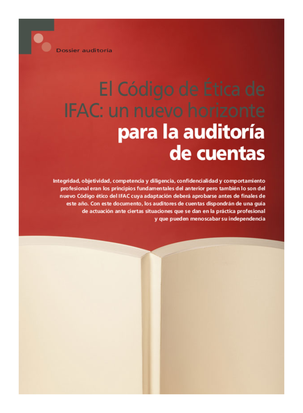 (PDF) El Código de Ética de IFAC: un nuevo horizonte para la auditoría ...