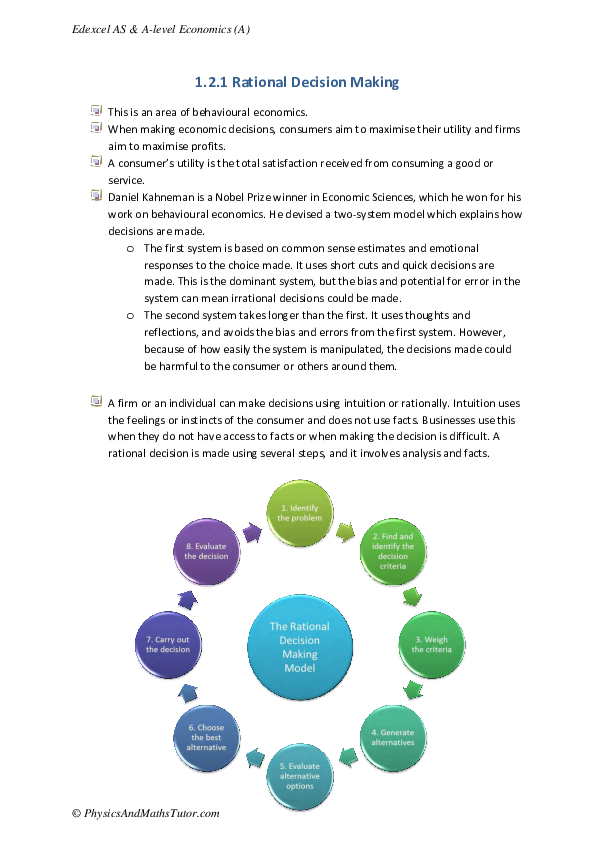 (PDF) 2.1 Rational Decision Making