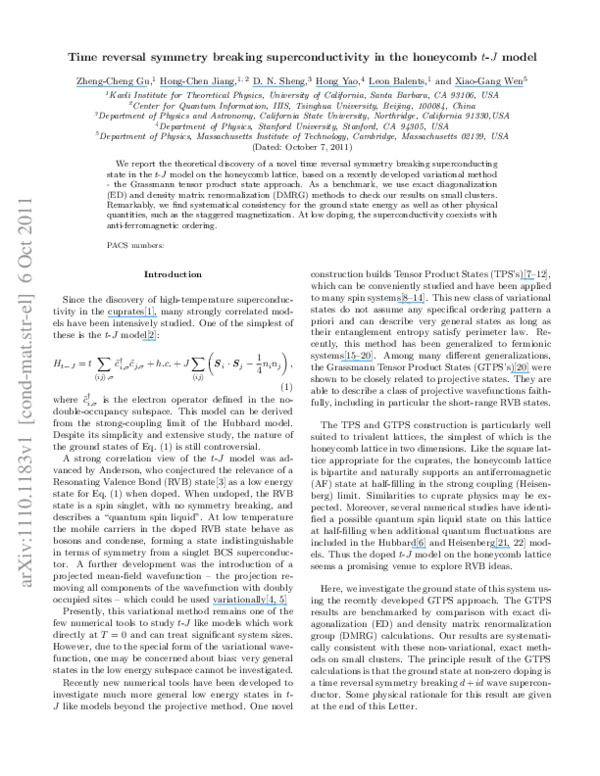 (PDF) Time-reversal symmetry breaking superconducting ground state in ...