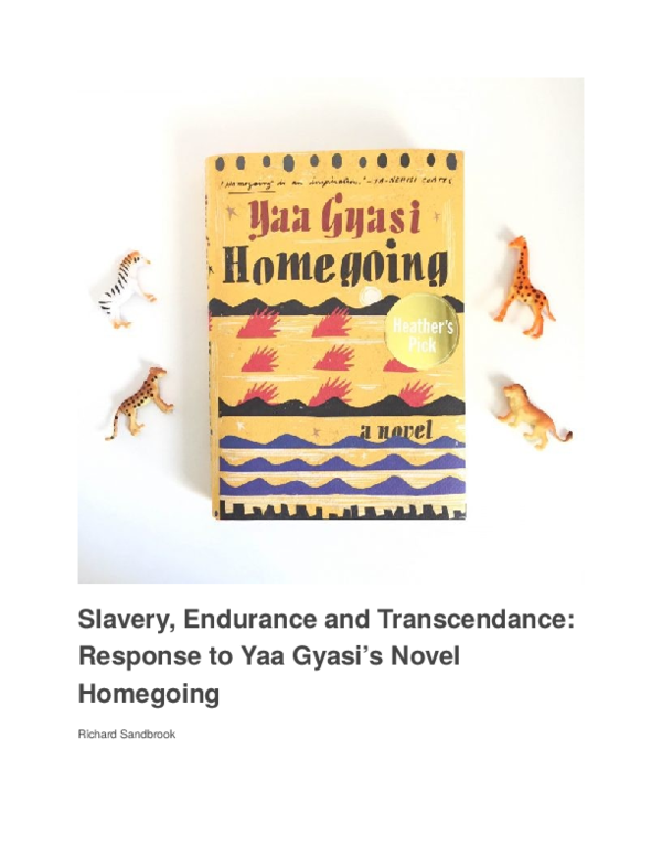 (DOC) Slavery, Endurance and Transcendance: Response to Yaa Gyasi's ...