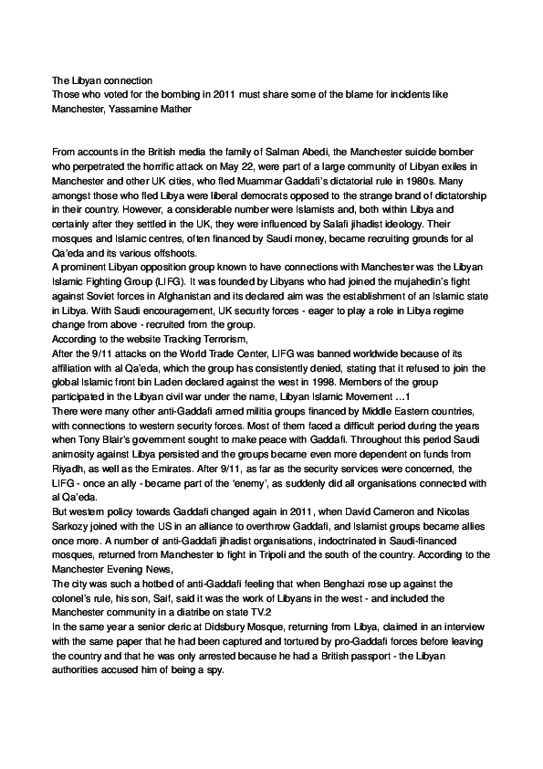 Doc Libya Manchester Docx