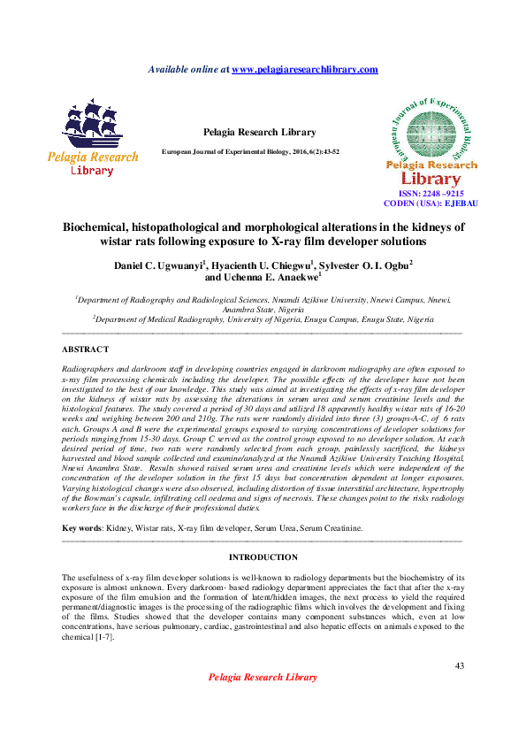 General Radiography Research Papers Academia Edu The field of radiology incorporates a wide range of digital imaging technologies and radiology technician: general radiography research papers