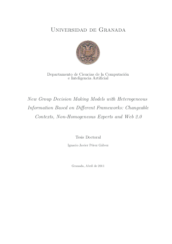 (PDF) New group decision making models with heterogeneous information ...