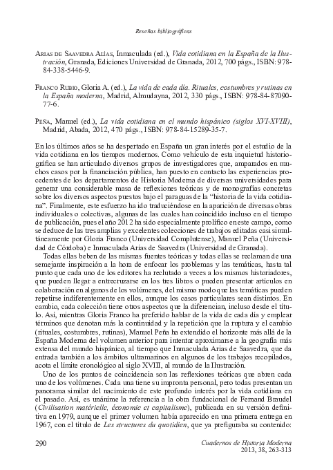 (PDF) LA VIDA DE CADA DIA FRANCO RUBIO