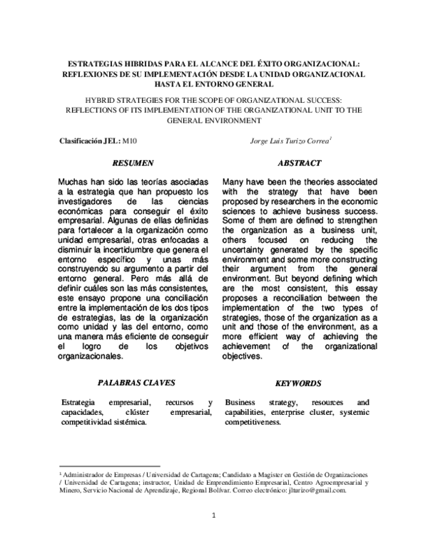 Entorno organizacional essay image