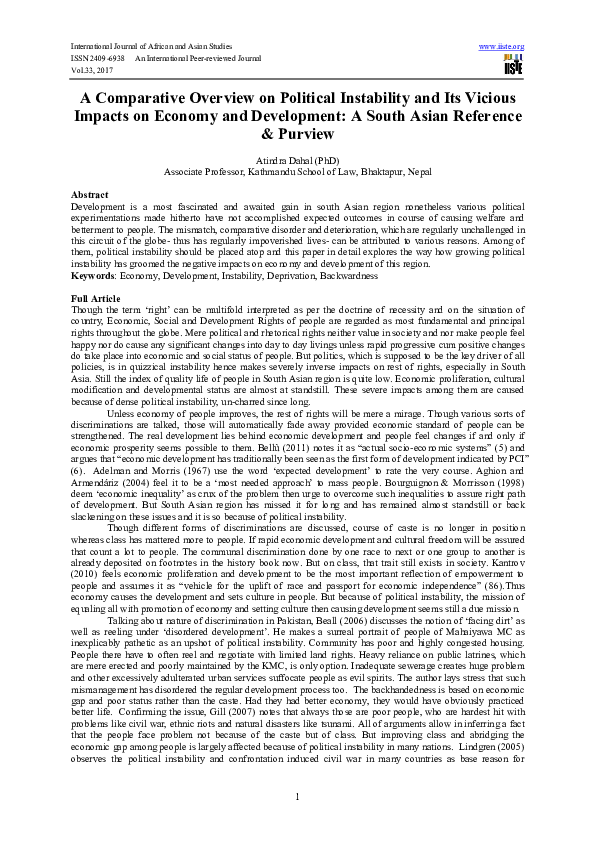 (PDF) 30. A Comparative Overview on Political Instability and Its ...