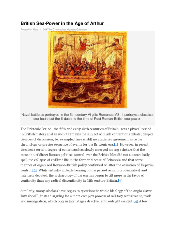 (PDF) British Sea-Power in the Age of Arthur