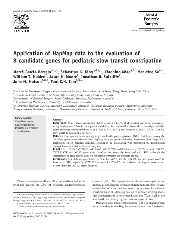 (PDF) Application of HapMap data to the evaluation of 8 candidate genes ...