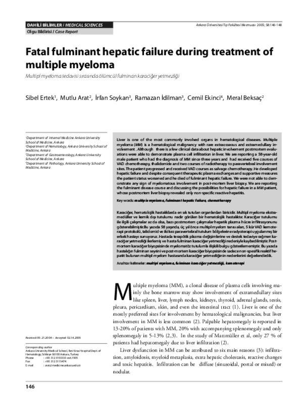 (PDF) Fatal fulminant hepatic failure during treatment of multiple ...