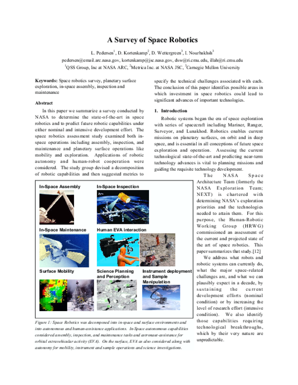 Disadvantages of sending robots to space image