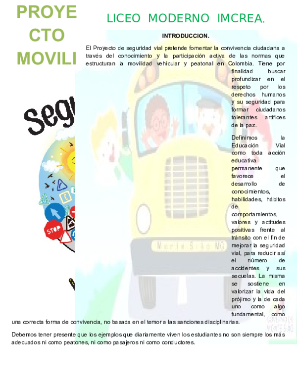 PROYECTO DE MOVILIDAD