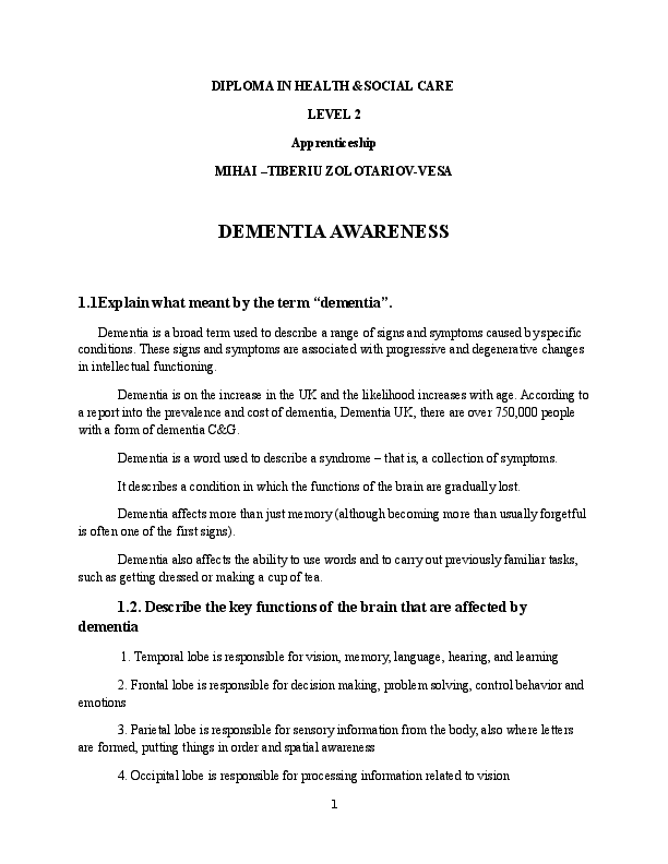 Dementia awareness week image