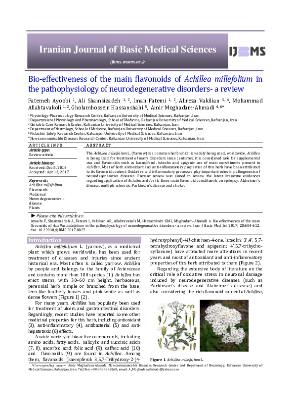 Iranian Journal Of Basic Medical Sciences