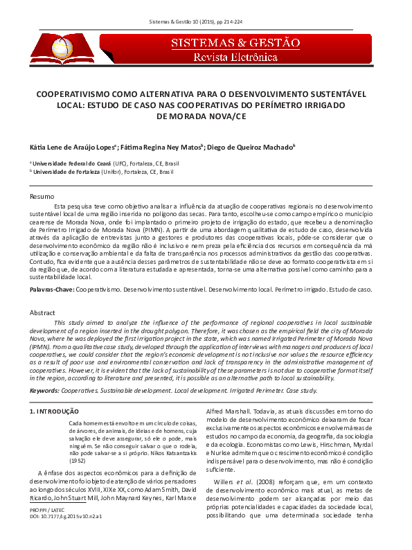  PDF COOPERATIVISMO COMO ALTERNATIVA PARA O DESENVOLVIMENTO 