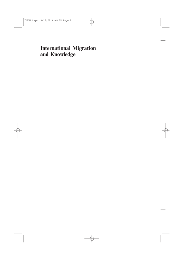 (PDF) International Migration and Knowledge