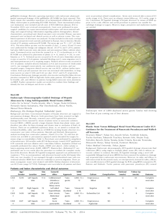 (PDF) Mo1388 Endoscopic Ultrasonography-Guided Drainage of Hepatic ...