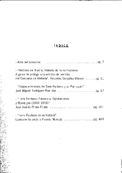 (PDF) Torre Pacheco en su historia. En: Concurso de investigacion ...