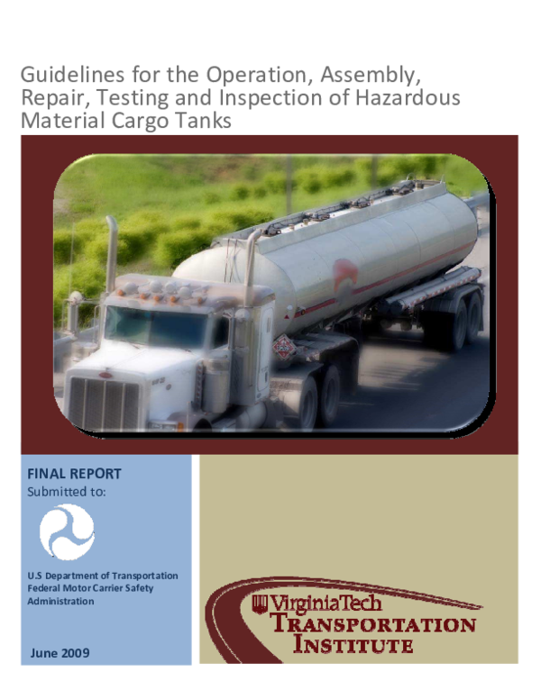 (PDF) Guidelines for the Operation, Assembly, Repair, Testing and Inspection of Hazardous