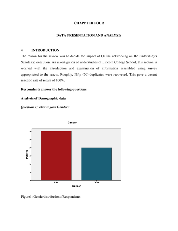 (PDF) CHAPPTER FOUR DATA PRESENTATION AND ANALYSIS
