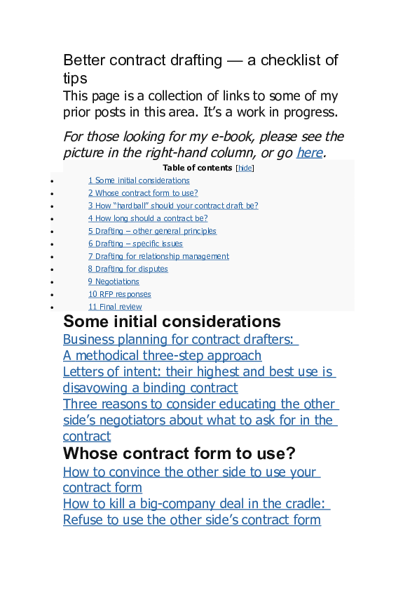 Contract essay outline picture