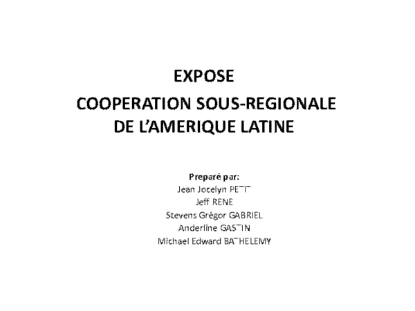 (PPT) Presentation amerique latine