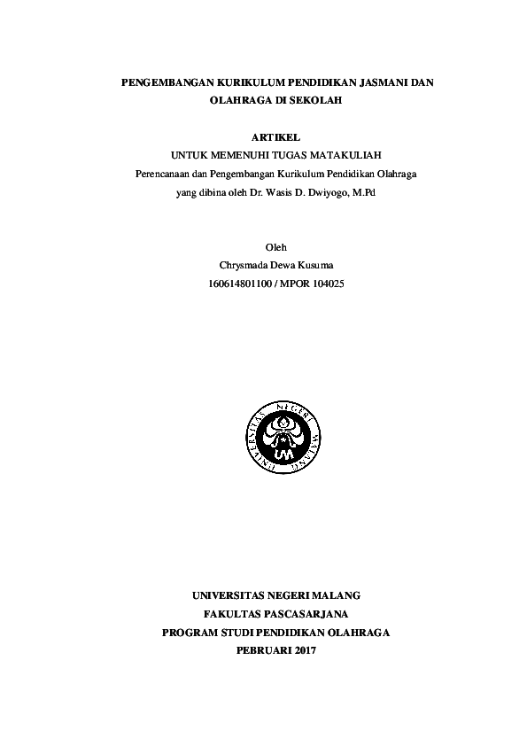 Revolusi Pendidikan Jasmani: Membangun Generasi Bugar dan Aktif
