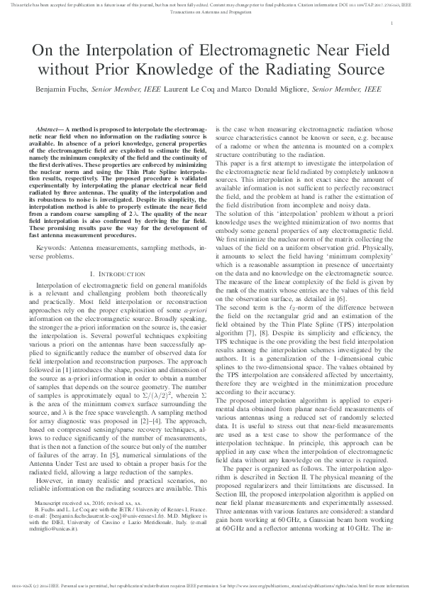 (PDF) IEEE Transactions on Antennas and Propagation On the