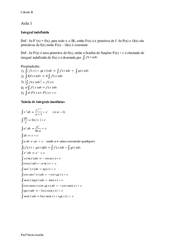 Doc Aulas Calculo B Jorgesilva Silva Academia Edu
