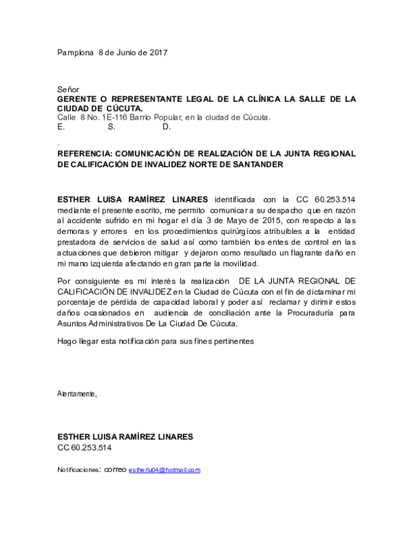 (DOC) OFICIO NOTIFICACIÓN Christian Suarez Contreras Academia.edu