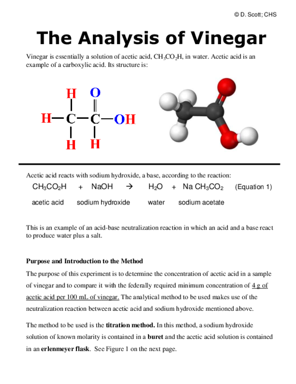 (PDF) The Analysis of Vinegar Usman Adam Academia.edu
