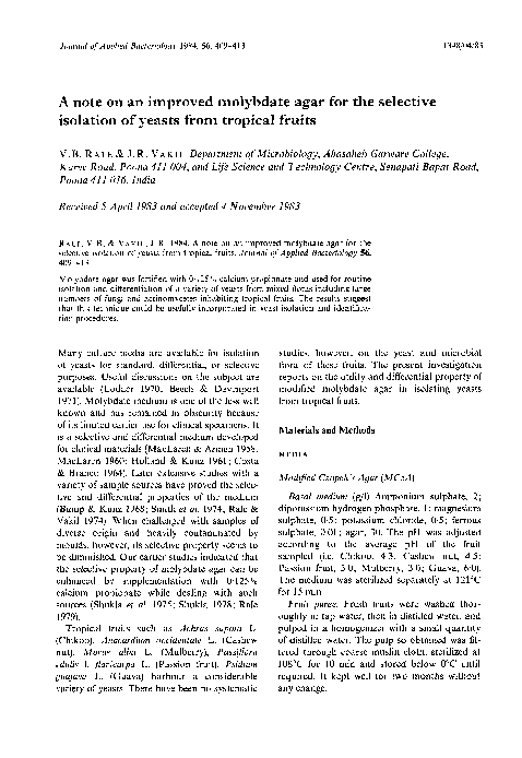(PDF) A note on an improved molyhdate agar for the selective isolation ...