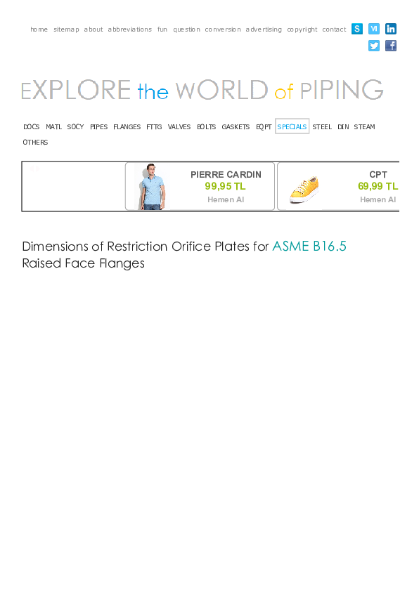 (PDF) Dimensions of Restriction Orifice Plates for ASME B16.5 Raised ...