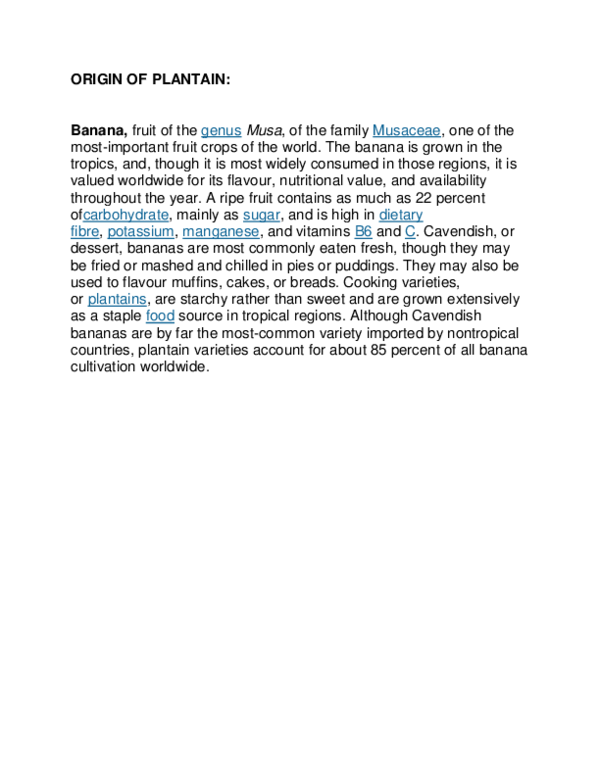 (DOC) ORIGIN OF PLANTAIN hezekiah oni Academia.edu