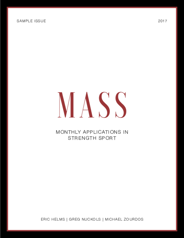 (PDF) MASS Sample Issue