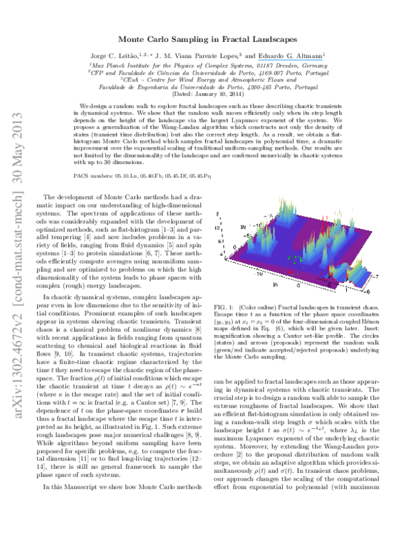 (PDF) Monte Carlo Sampling in Fractal Landscapes